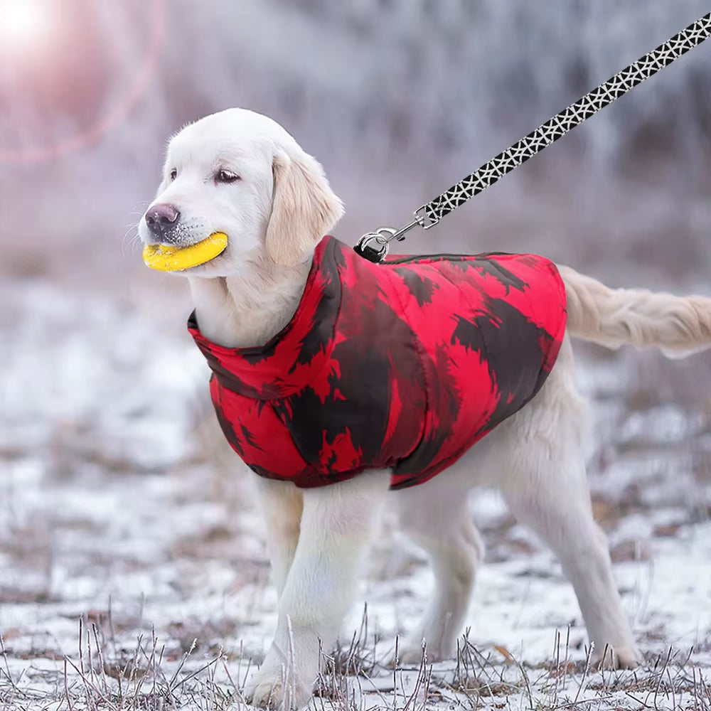 Winter Clothes for Dogs Warm Large Dog Jacket Dog Clothes Coat for French Bulldog Pet Clothing Vest for Pitbull Golden Retriever